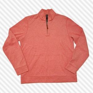 Nordstrom Men Quarter Zip Pullover in Red Chateaux